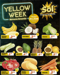 Aproveite a Yellow Week de promoções na quinta verde do Supermercado Sol