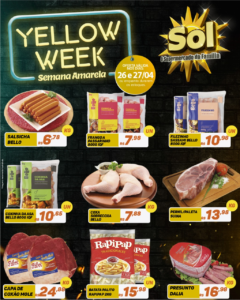 Aproveite a Yellow Week ou semana amarela de promoções no Supermercado Sol