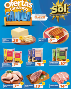 Supermercado Sol e as ofertas tamanho família