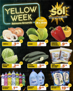Aproveite a Yellow Week de promoções na quinta verde do Supermercado Sol