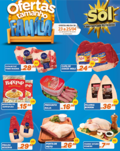 Supermercado Sol e as ofertas tamanho família