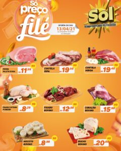 Supermercado Sol e as ofertas da terça só preços filé