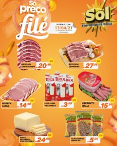 Supermercado Sol e as ofertas da terça só preços filé