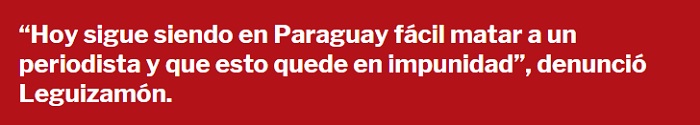 A 30 años de la muerte de Santiago Leguizamón, su familia aún siente impotencia por falta de justicia A 30 años de la muerte de Santiago Leguizamón, su familia aún siente impotencia por falta de justicia