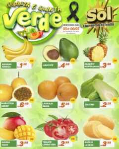Hoje é dia das ofertas da quinta verde no Supermercado Sol