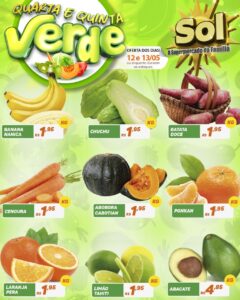 Supermercado Sol e as ofertas da quarta e quinta verde