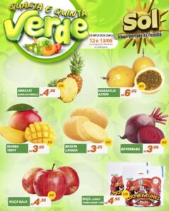 Supermercado Sol e as ofertas da quarta e quinta verde