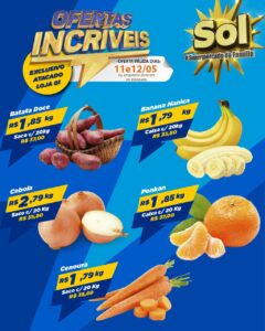 Supermercado Sol e as ofertas da quarta e quinta verde