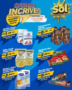 Hoje é dia das ofertas da quinta verde no Supermercado Sol
