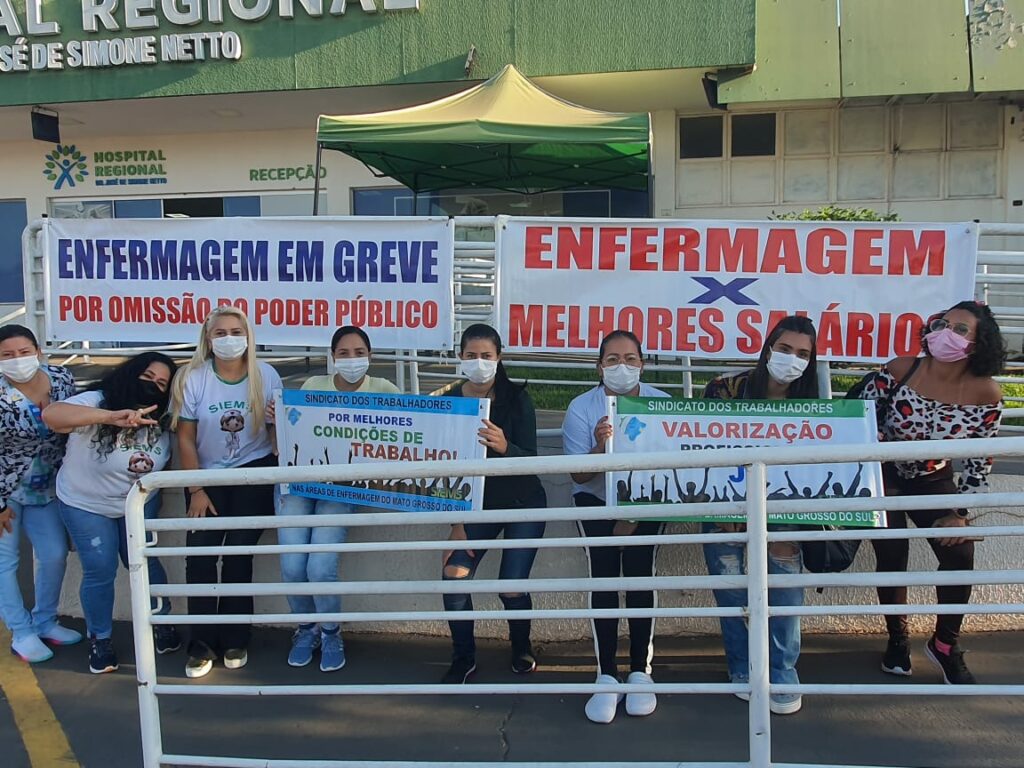 Enfermagem do Hospital Regional de Ponta Porã entram em greve nessa quinta, dia 27