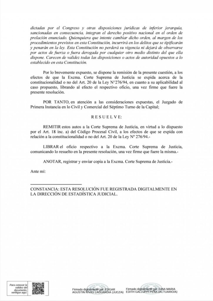 Pedido de informes a Itaipú: juez se "lava las manos" y deja el caso en manos de la Corte Pedido de informes a Itaipú: juez se "lava las manos" y deja el caso en manos de la Corte
