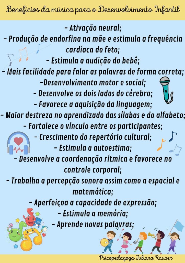 Artigo: Música na infância, uma forte aliada no desenvolvimento infantil!