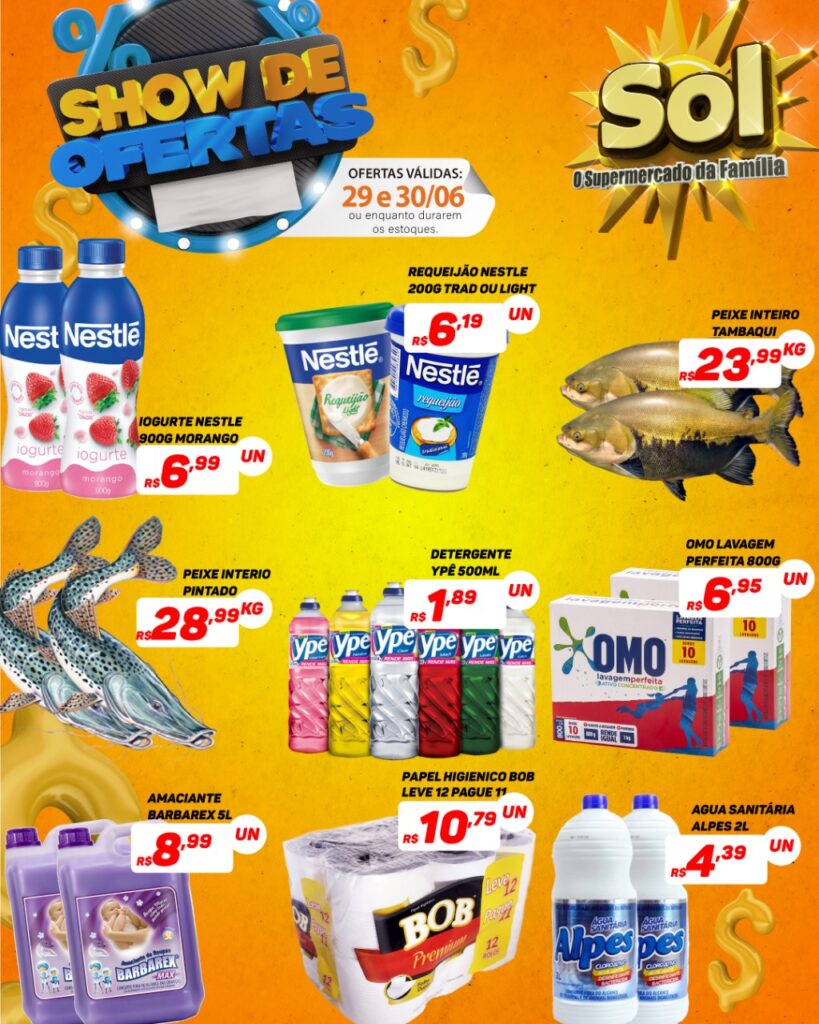 Supermercado Sol e o show de ofertas