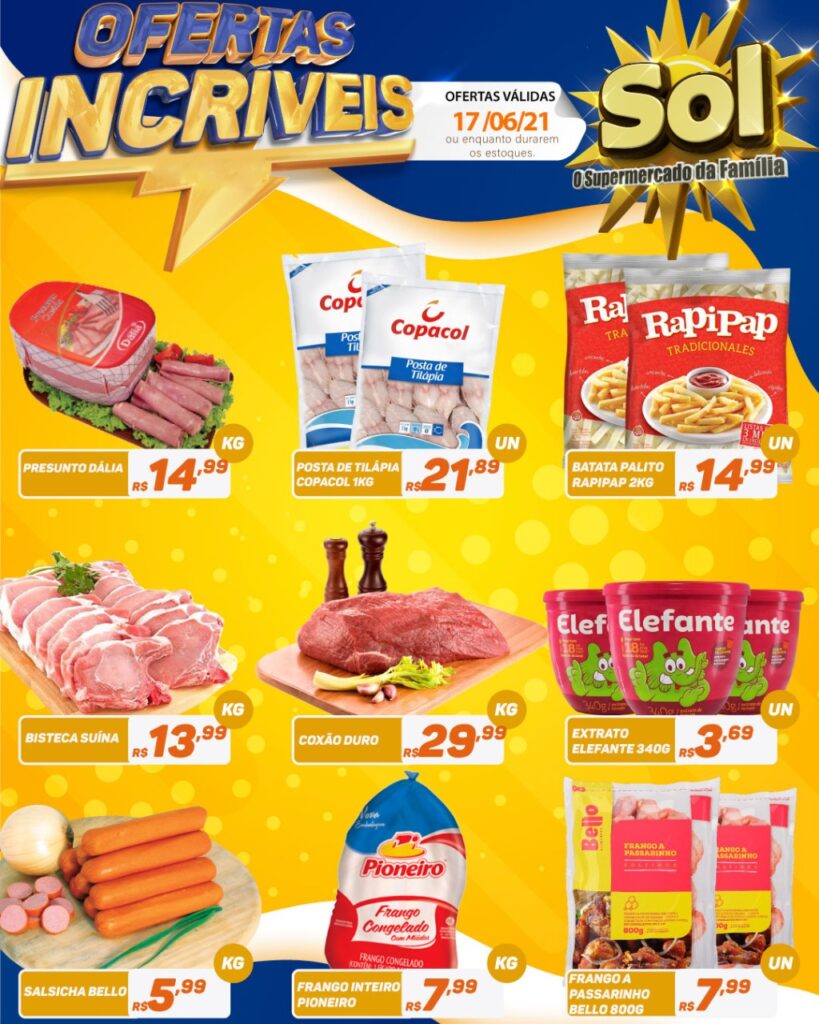 Supermercado Sol e as ofertas incríveis