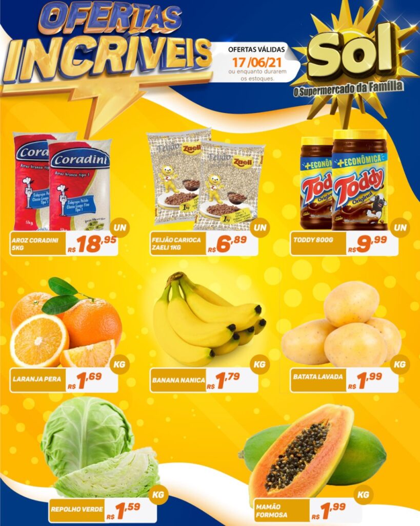 Supermercado Sol e as ofertas incríveis