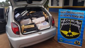 Ponta Porã: PMR apreende Celta com 460 quilos de maconha Ponta Porã: PMR apreende Celta com 460 quilos de maconha