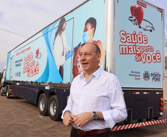 Ponta Porã recebe mais uma carreta da saúde Ponta Porã recebe mais uma carreta da saúde