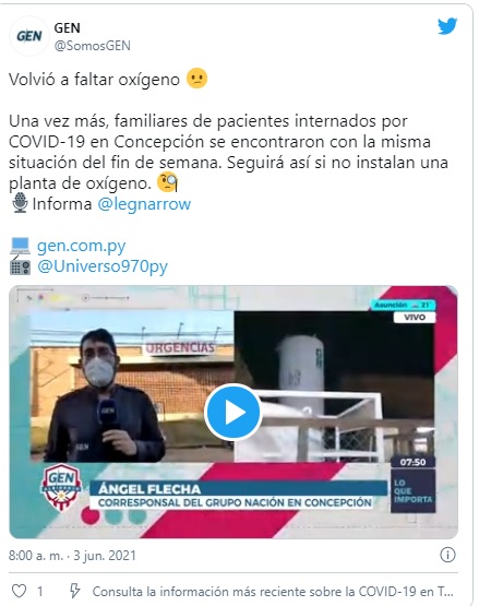 En Concepción volvió a faltar oxígeno y pacientes pasaron momentos críticos