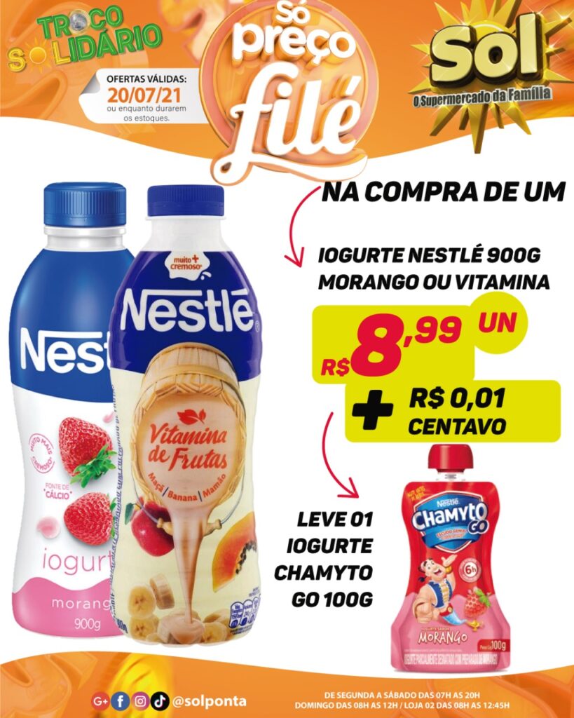 Supermercado Sol e as ofertas da terça só preço filé