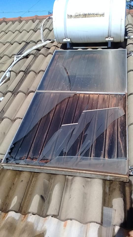 Com geada, placa solar no Kamel Saad em Ponta Porã se quebra Com geada, placa solar no Kamel Saad em Ponta Porã se quebra