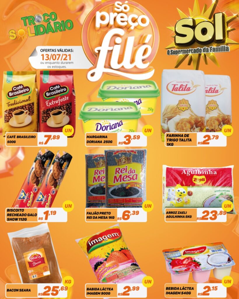 Supermercado Sol e as ofertas da terça só preço filé Supermercado Sol e as ofertas da terça só preço filé