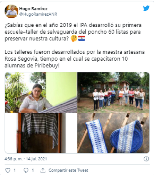 Día nacional del poncho de 60 listas: diputado apoya su aprobación