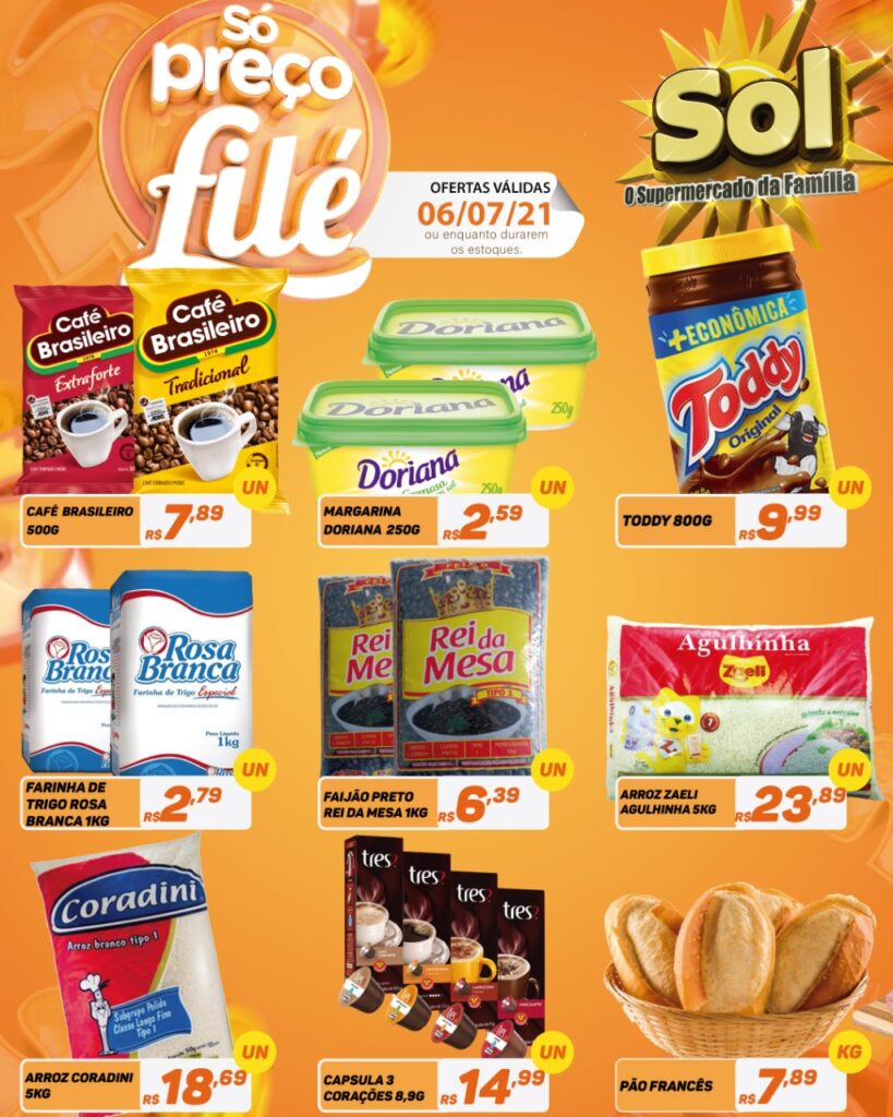 Supermercado Sol e as ofertas da terça só preços filé