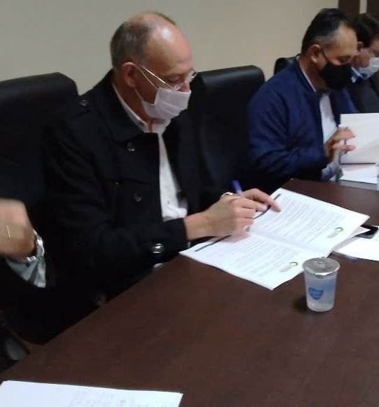 Riedel participa da assinatura do convênio para criação do Consórcio Sul Fronteira, em Ponta Porã Riedel participa da assinatura do convênio para criação do Consórcio Sul Fronteira, em Ponta Porã