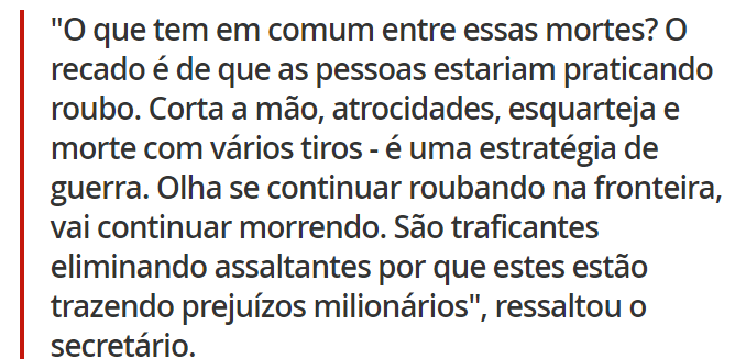 Em sete meses, 87 pessoas são executadas na fronteira do Brasil com o Paraguai