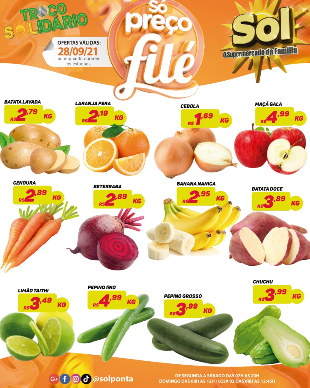 Confira as ofertas dessa terça do Sol Confira as ofertas dessa terça do Sol