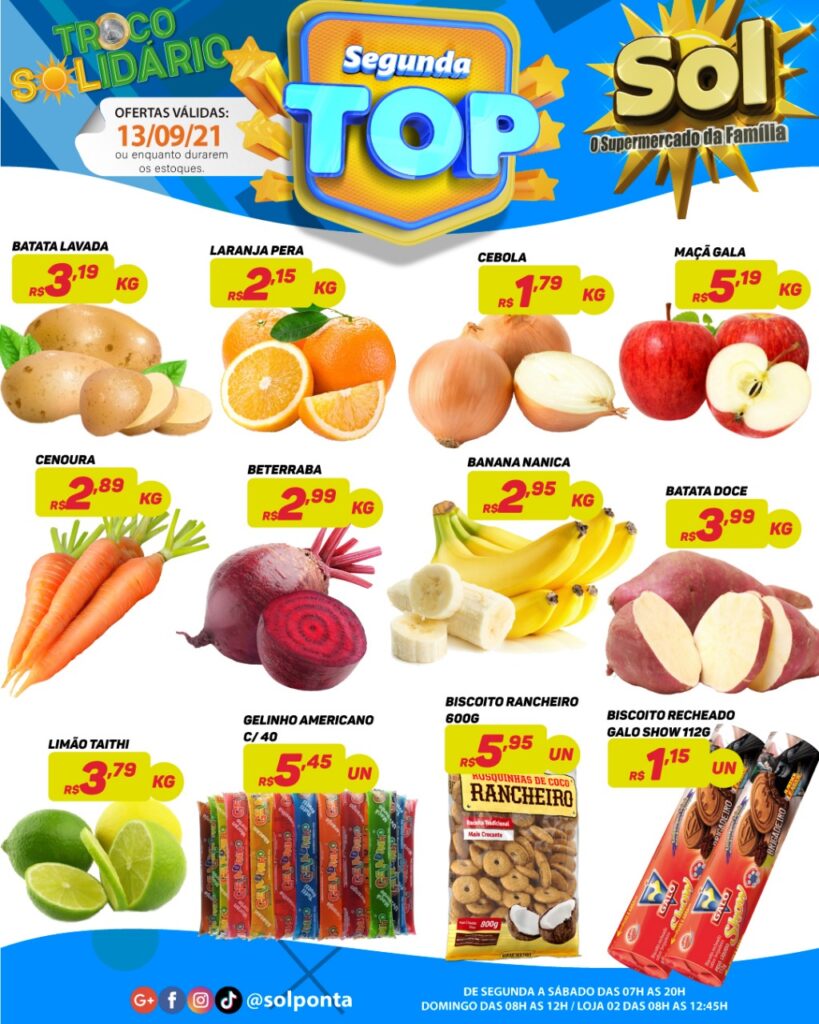 Supermercado Sol e as ofertas da segunda top Supermercado Sol e as ofertas da segunda top