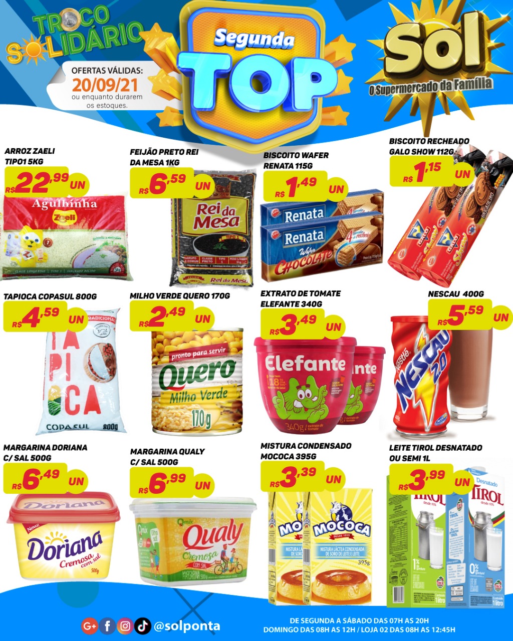 Supermercado Sol e as ofertas da segunda top Supermercado Sol e as ofertas da segunda top