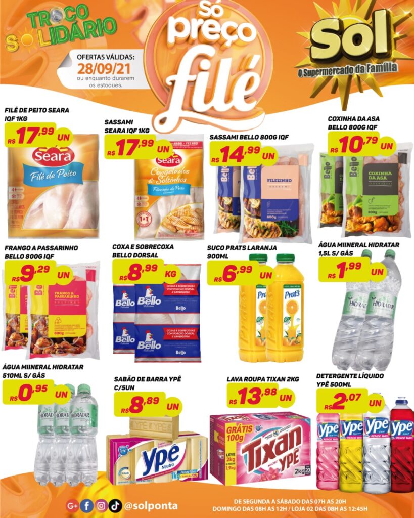 Confira as ofertas dessa terça do Sol Confira as ofertas dessa terça do Sol