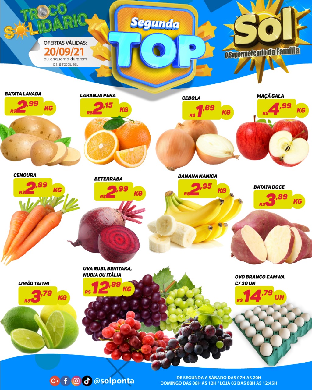 Supermercado Sol e as ofertas da segunda top Supermercado Sol e as ofertas da segunda top