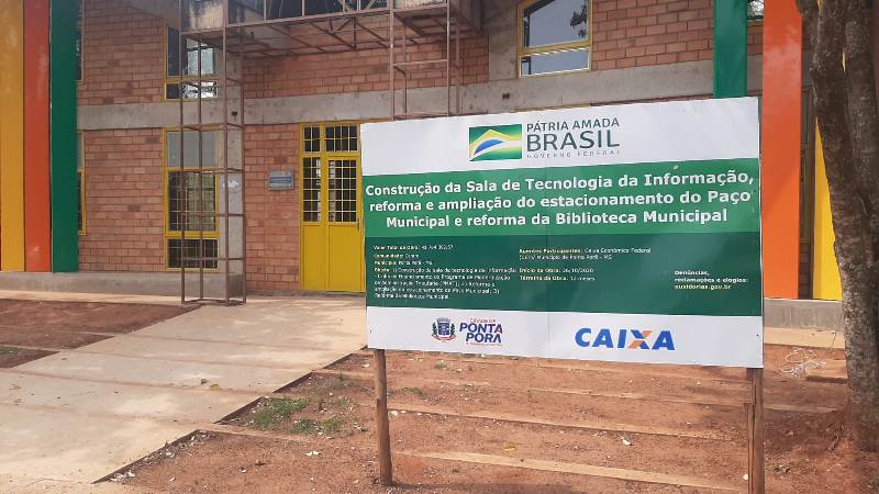 Ponta Porã: Prédio da Biblioteca Municipal passa por completa reforma