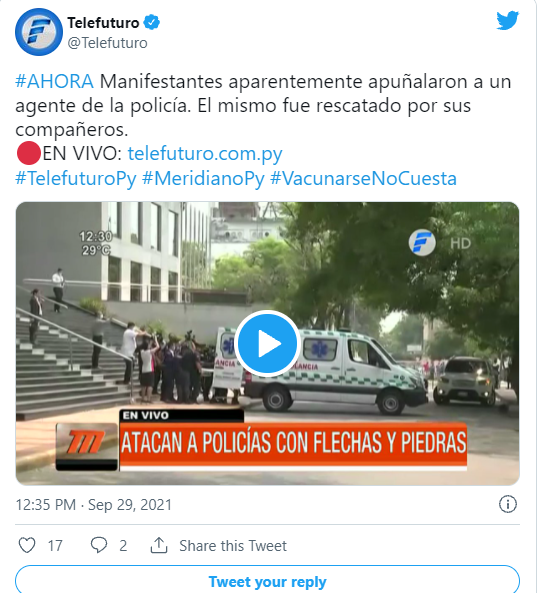 Nuevo enfrentamiento entre policías y manifestantes