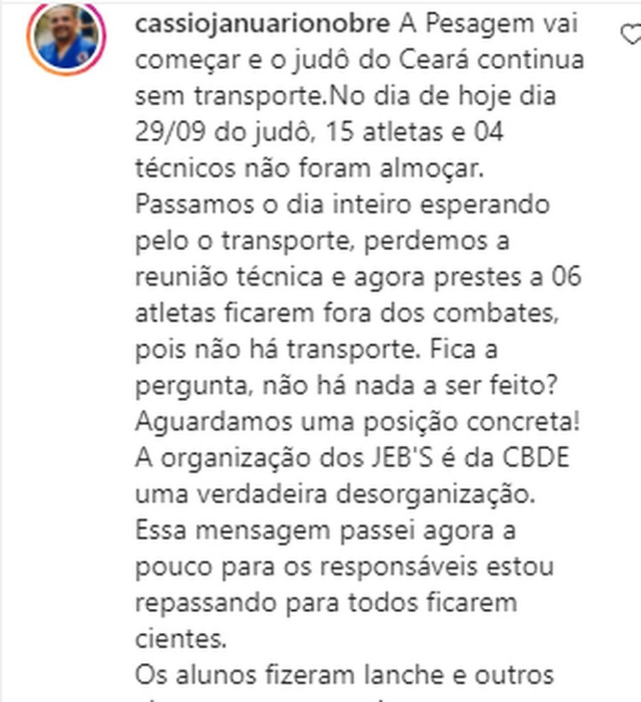 Pais e técnicos relatam "caos" na organização nos Jogos Escolares Brasileiros, no Rio Pais e técnicos relatam "caos" na organização nos Jogos Escolares Brasileiros, no Rio