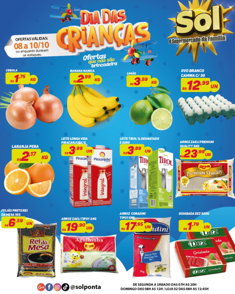 Supermercado Sol e as ofertas da sexta da carne