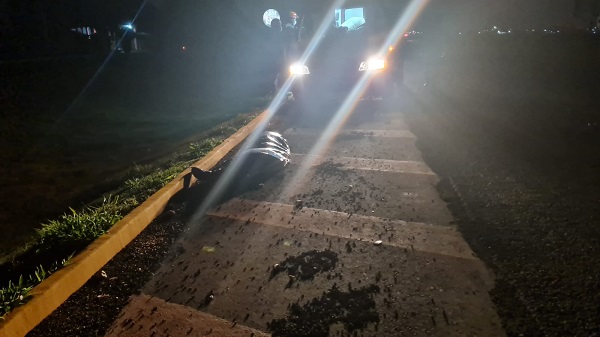Em Ponta Porã, após colisão com carro, motociclista morre