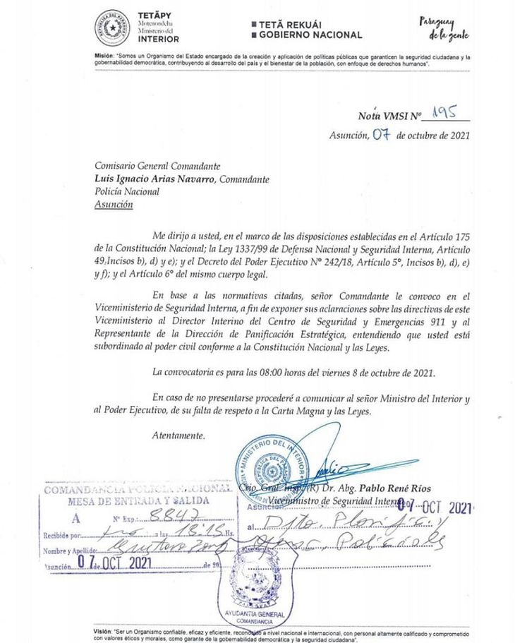 Fricción entre el Ministerio del Interior y la Policía Nacional Fricción entre el Ministerio del Interior y la Policía Nacional