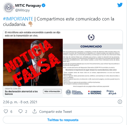 Mario Abdo y su inversión en criptomonedas: Gobierno desmiente estafa Mario Abdo y su inversión en criptomonedas: Gobierno desmiente estafa