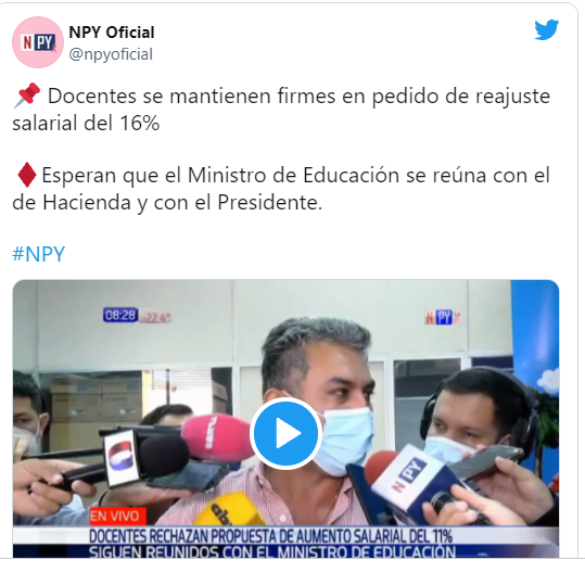 Docentes reconfirman rechazo al 11% de reajuste salarial Docentes reconfirman rechazo al 11% de reajuste salarial