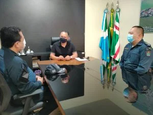 Comandante do 4º BPM realiza visita aos prefeitos de Ponta Porã, Aral Moreira e Antônio João