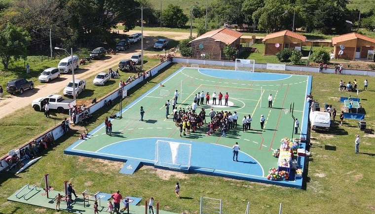 Secretaría Nacional de Deportes inaugura plazas deportivas en Ñeembucú