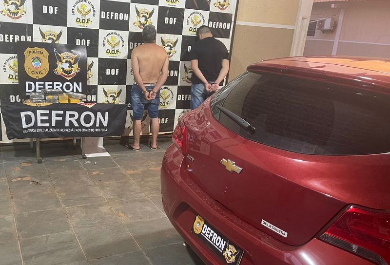 Em Ponta Porã, dupla é presa com mais de 6 quilos de cocaína Em Ponta Porã, dupla é presa com mais de 6 quilos de cocaína