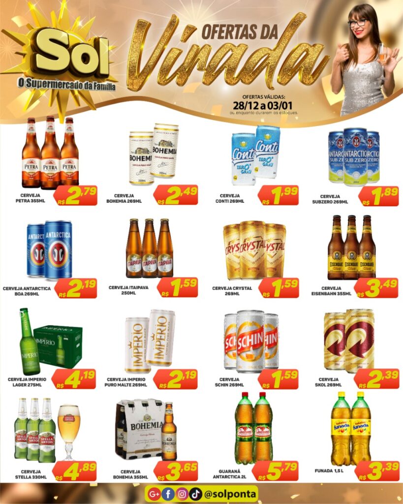 Supermercado Sol e as ofertas da virada Supermercado Sol e as ofertas da virada