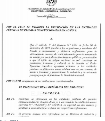 Para promover uso de ao po'i, funcionarios públicos deberán vestirlo
