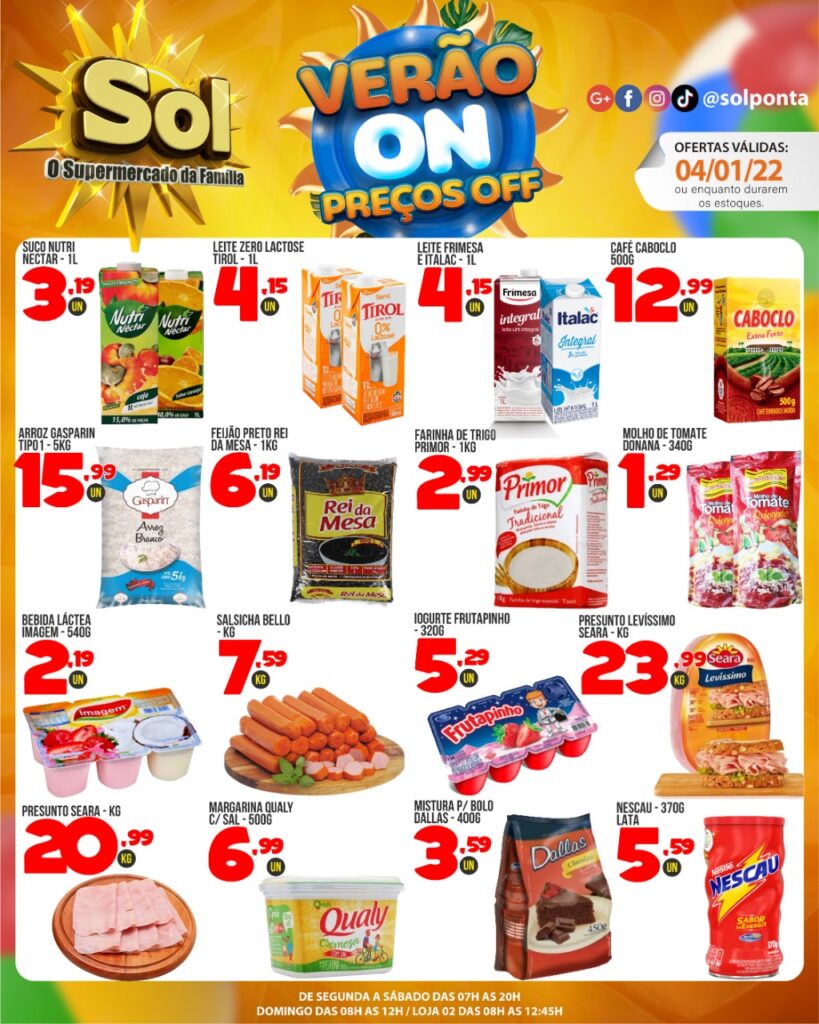 Supermercadp Sol e as ofertas da terça só preços filé