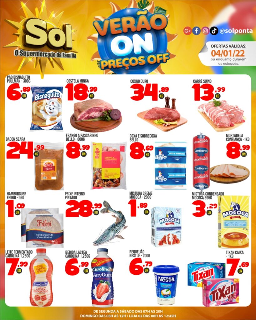 Supermercadp Sol e as ofertas da terça só preços filé