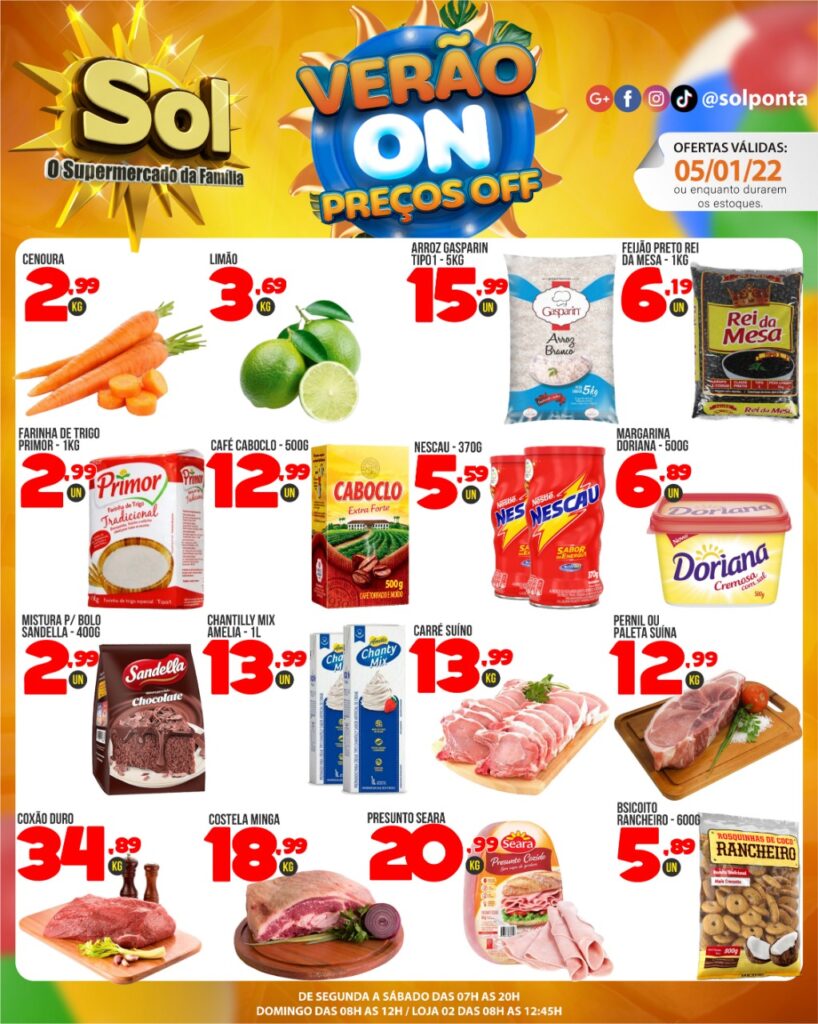 Supermercado Sol e as ofertas da quarta e quinta verde Supermercado Sol e as ofertas da quarta e quinta verde